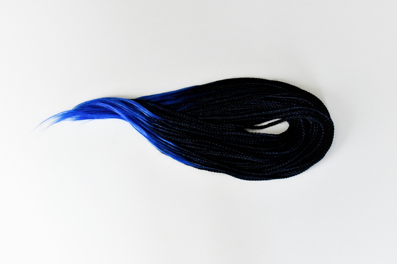 Sada opakovaně použitelných copánků 60 kusů, 120 konců, mix černá