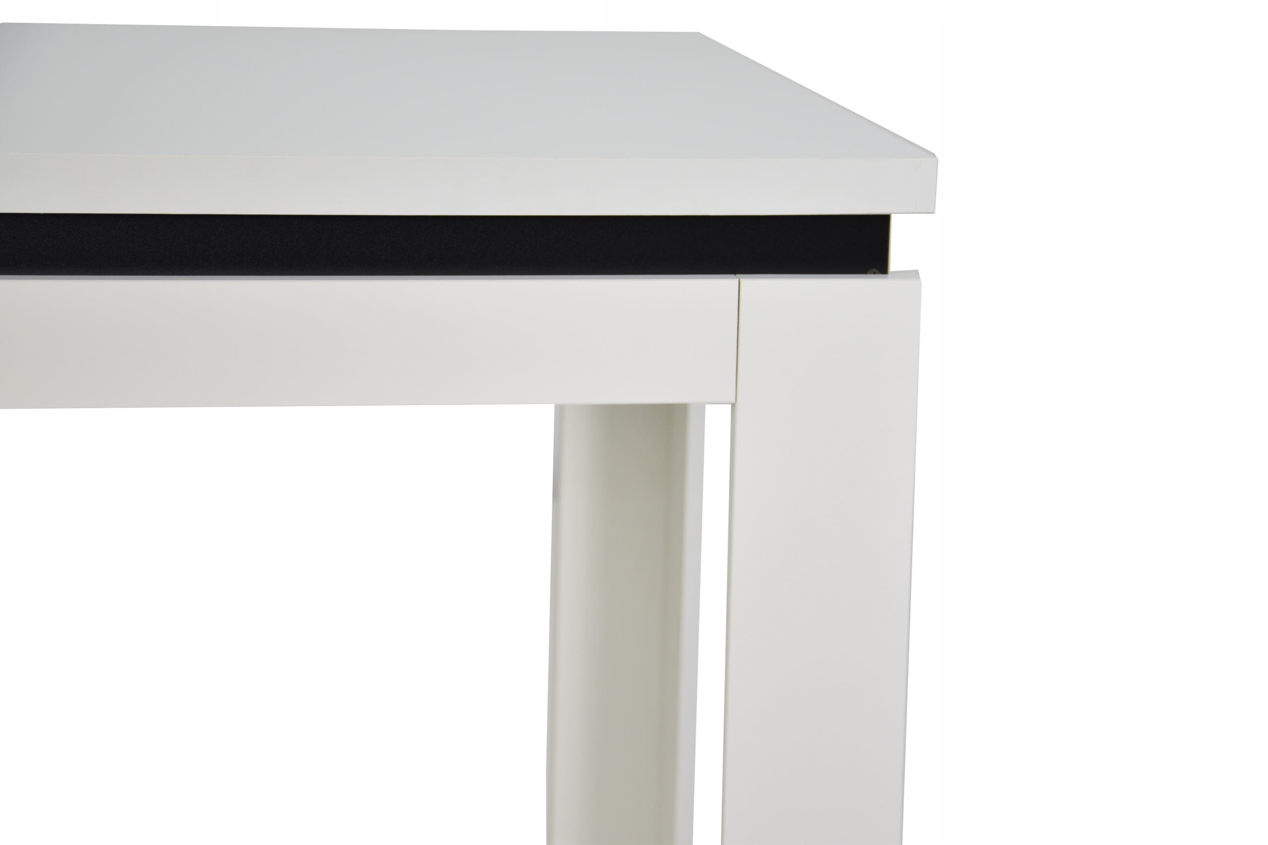 Stół 80x120/160 i 6 krzeseł Kubełek Biały Wysokość krzesła 82 cm