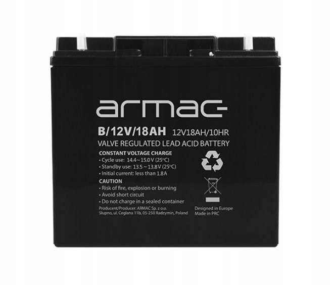 Akumulátor Pro Ups 12V/18AH Univerzální Armac B/12V/18AH