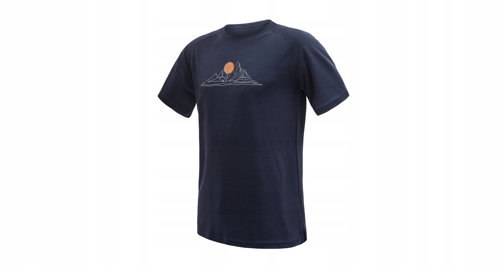 Sensor Merino Blend Moon Pánské Triko Kr.rukáv Deep Blue Velikost M