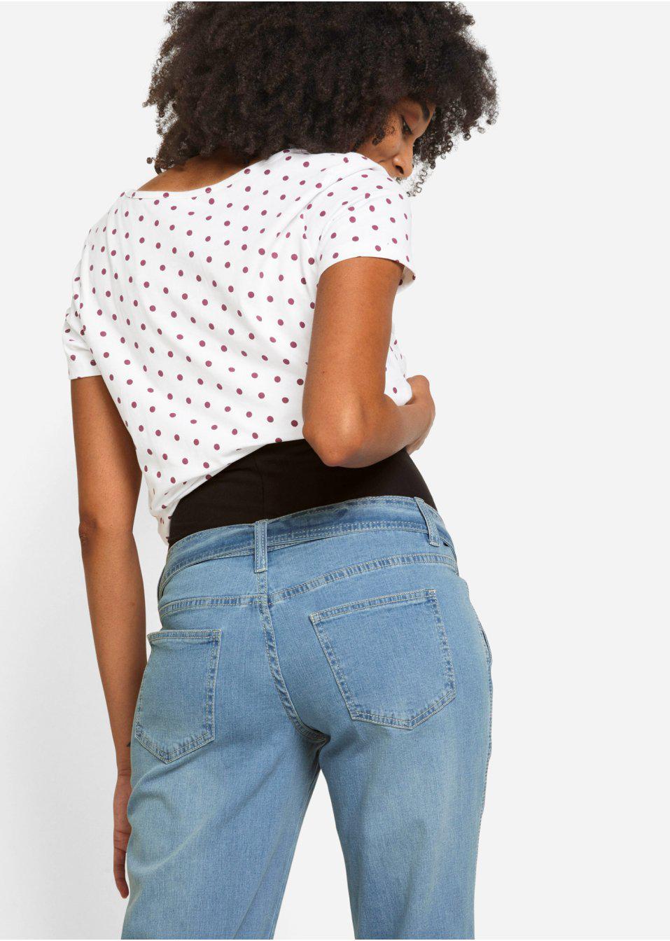 40 Bonprix S30 SPODNIE CIĄŻOWE Z PASKIEM Rozmiar 40