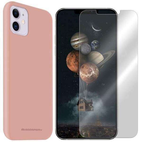 

Etui Do Iphone 12 Case Mercury Silicone + Szkło 9H
