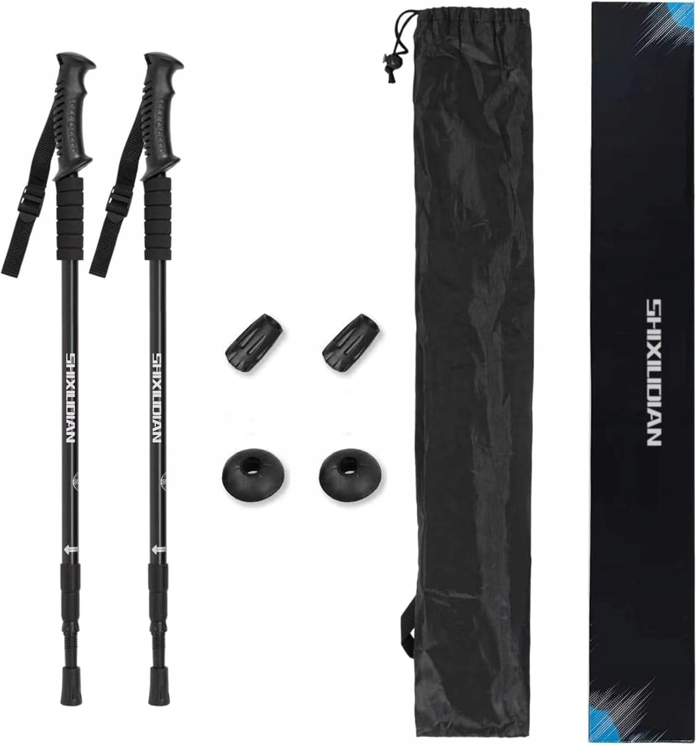 Teleskopowe kijki turystyczne Aluminiowe 2 szt do chodzenia, nordic Walking