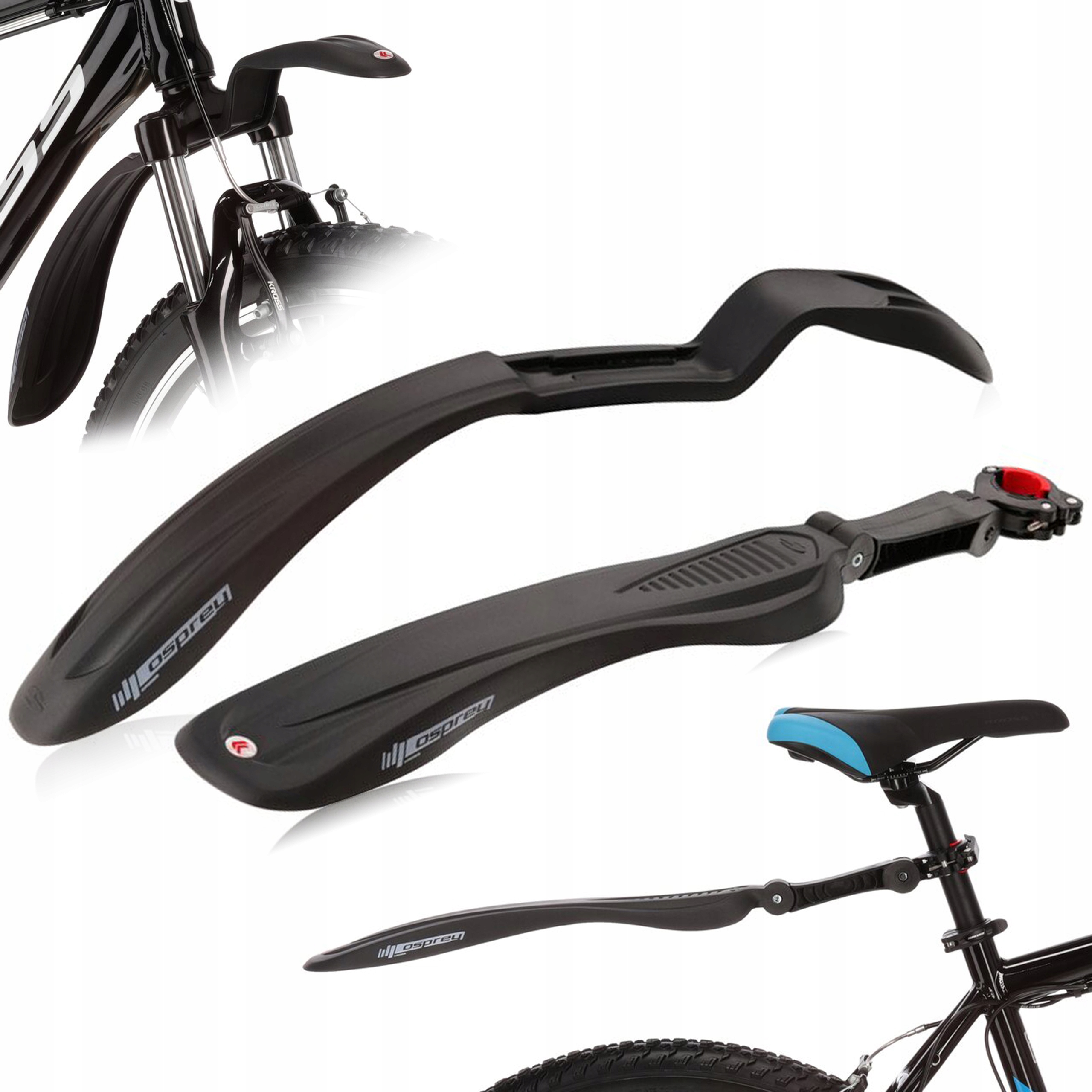 Zestaw błotników błotnik rowerowy ROWEROWYCH KROSS OSPREY II SDE 24 - 29
