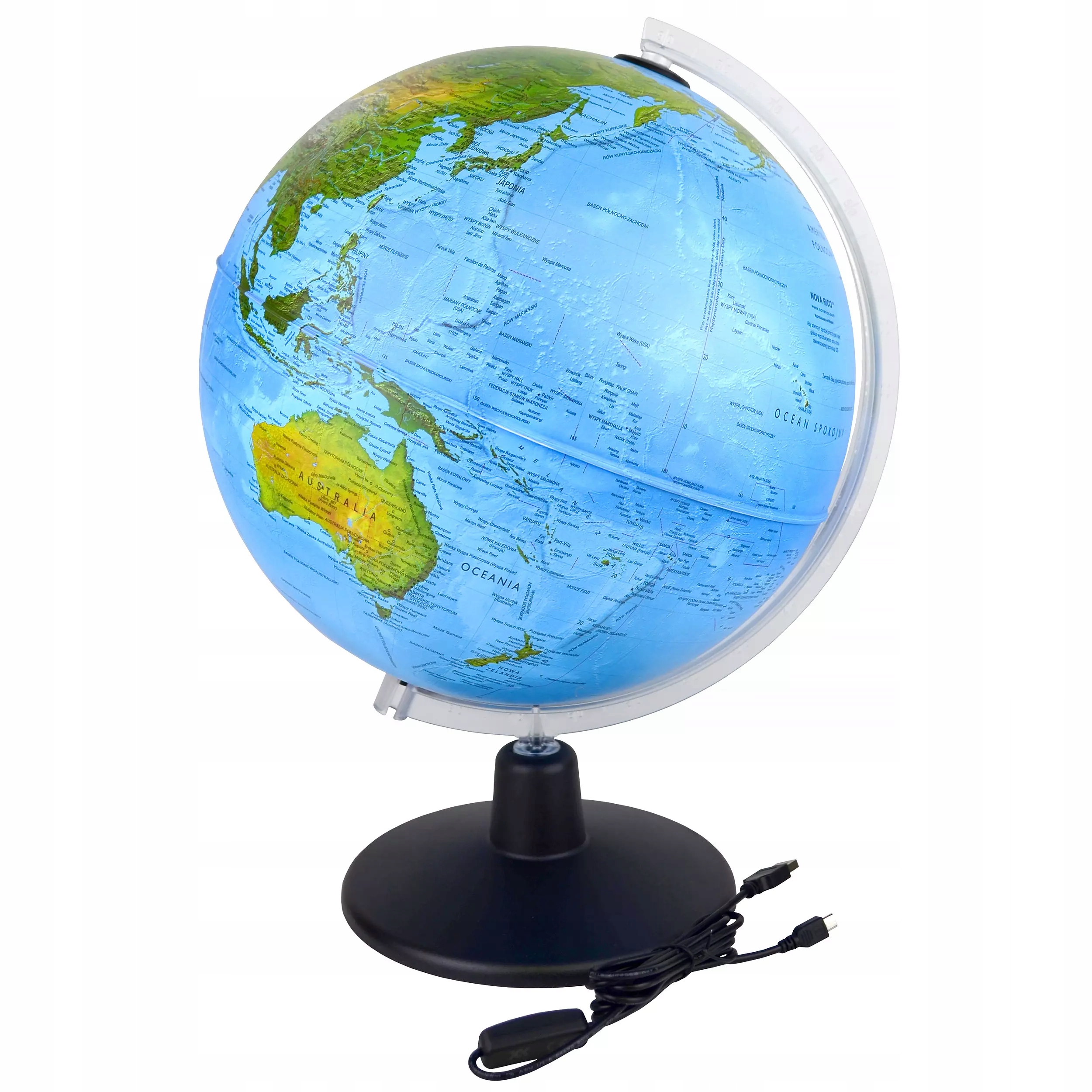 Globus dla dzieci podświetlany z aplikacją pomysł na prezent SMART Szkoła Bohater / Bajka brak