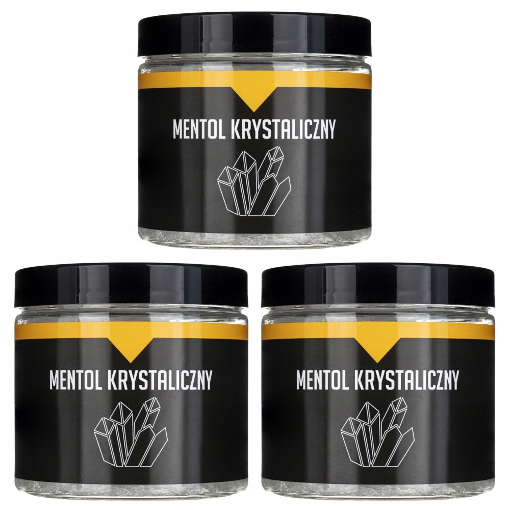 3x Krystalický mentol do sauny 100% přírodní aromaterapie Inhalace 100 g
