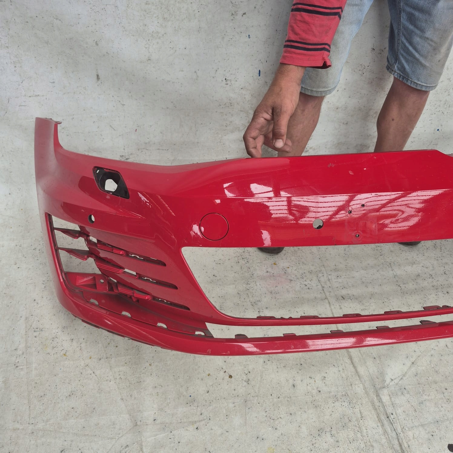 VW GOLF VII 7 GTI 12-16 bumper front front SPR 4XPDC 5G0807221L