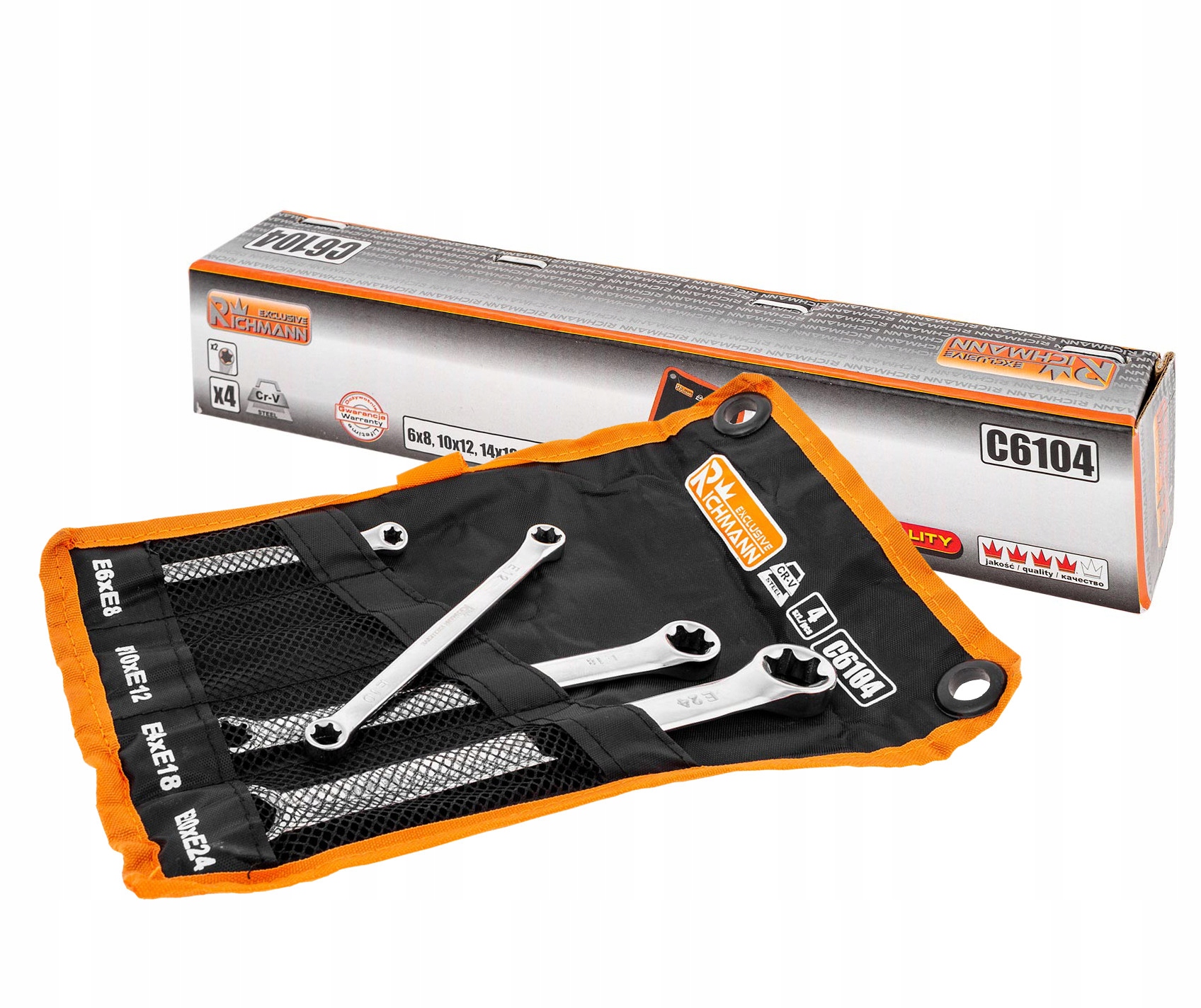 

Klucze Torx Oczkowe 4SZT E6-E24MM Richmann C6104