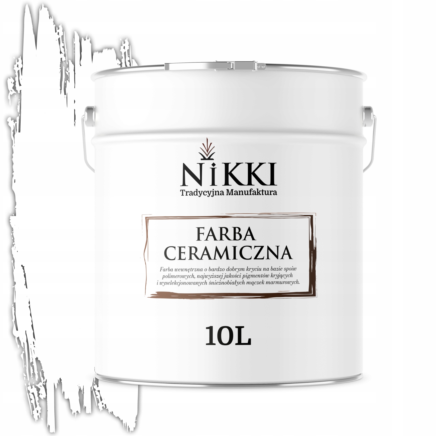 Keramická Stropná Farba Snehovo Biela Hlboká Matná 10 L