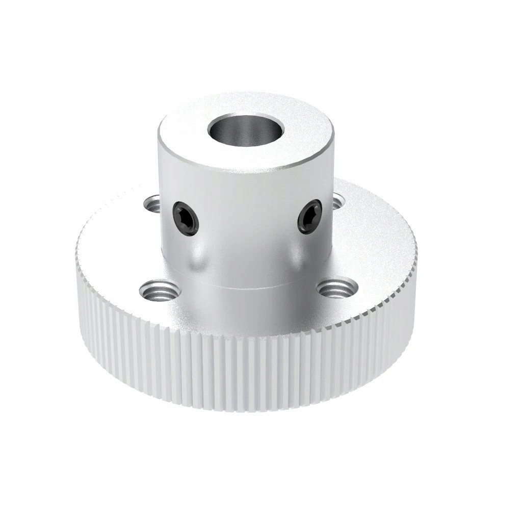 Pokrętło Ręczne V-slot Uchwyt Do Śruby Trapezowej Acme 8 mm+2 Śruby-srebrne