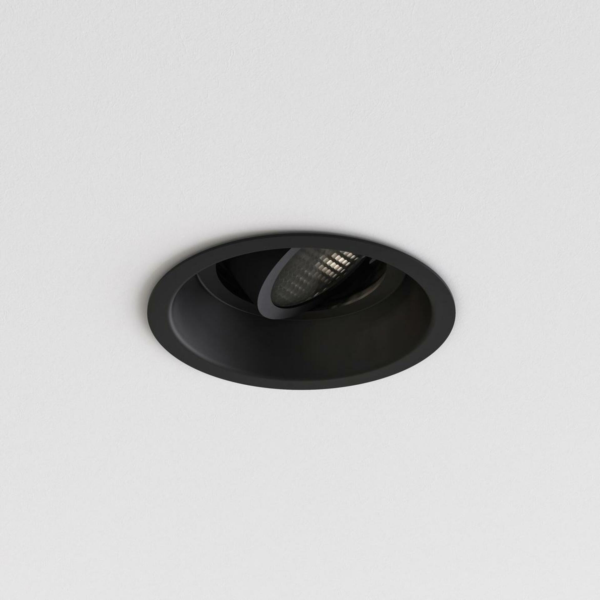 Astro Minima Slimline Round nastavitelné protipožární downlight GU10 černá