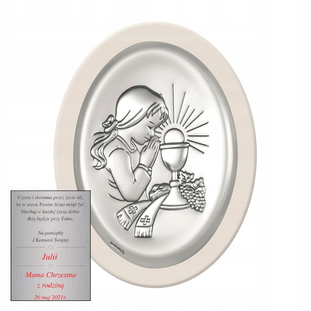 Obrázek Stříbrný suvenýr První Svaté Přijímání Vánoce