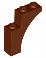 LEGO Łuk most 1x3x3 brązowy 6055086 13965