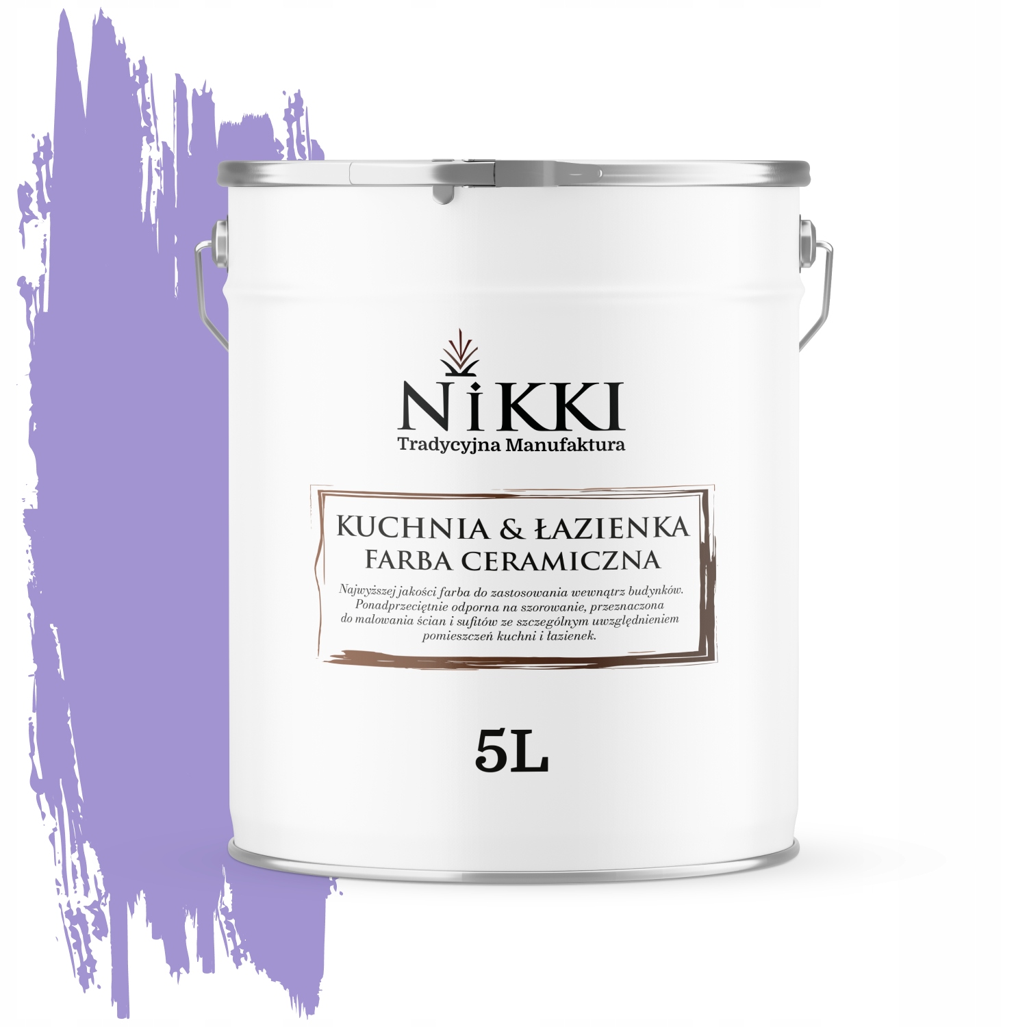 Keramická Farba Kuchyňa Kúpeľňa Fialová H2733 Hlboká Matná 5 L Nástenná