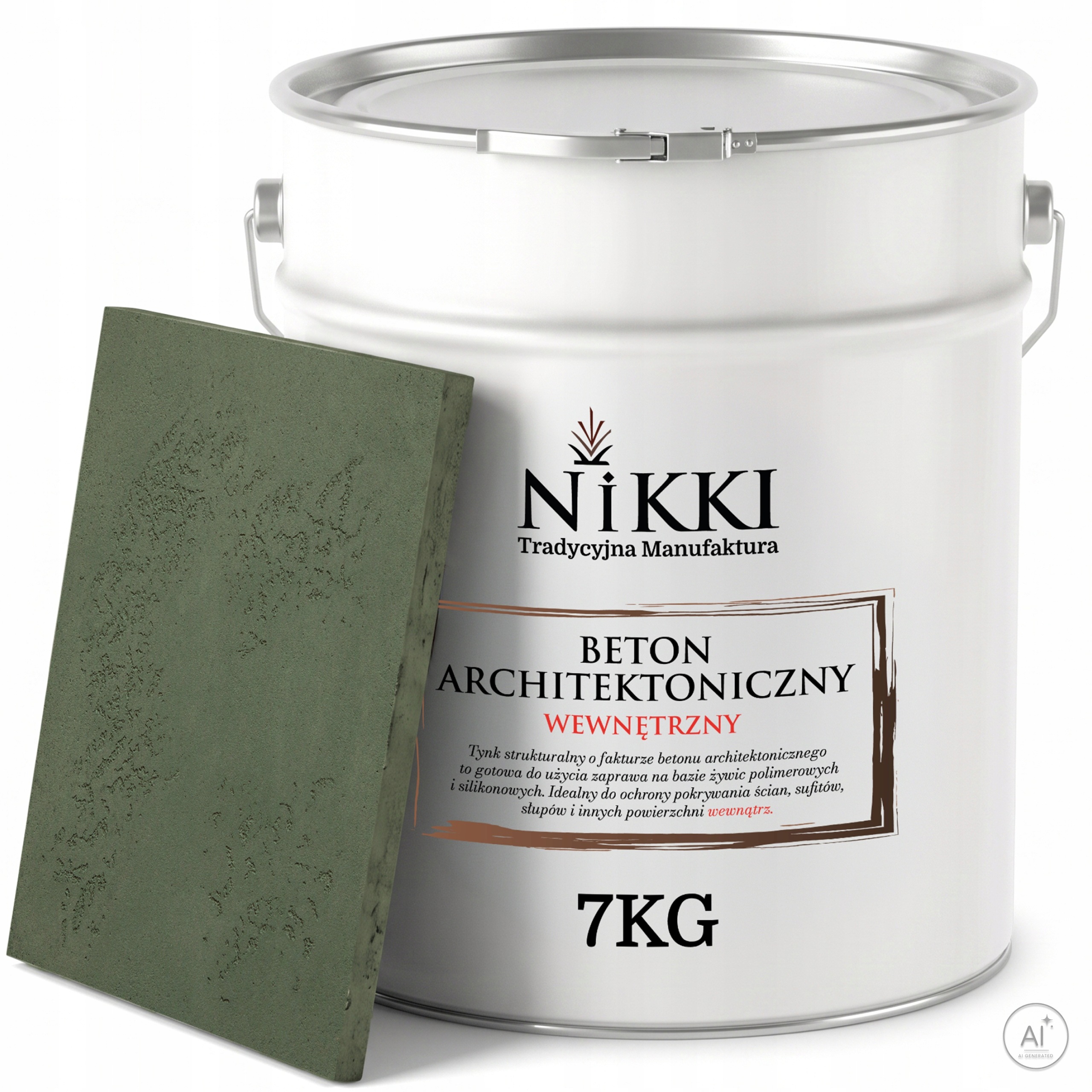 Dekorativní architektonický beton vnitřní 7 kg 5 m2 Zelený Tmavý F466
