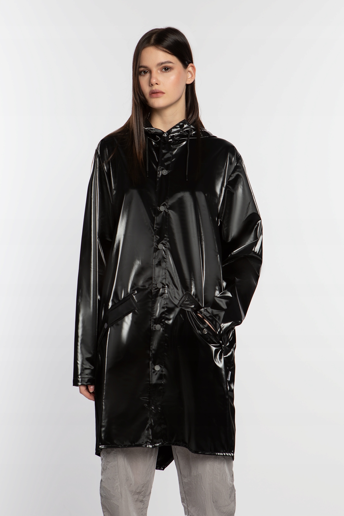 Dámský Kabát Rains Long Jacket W3 12020-29 Night (M)