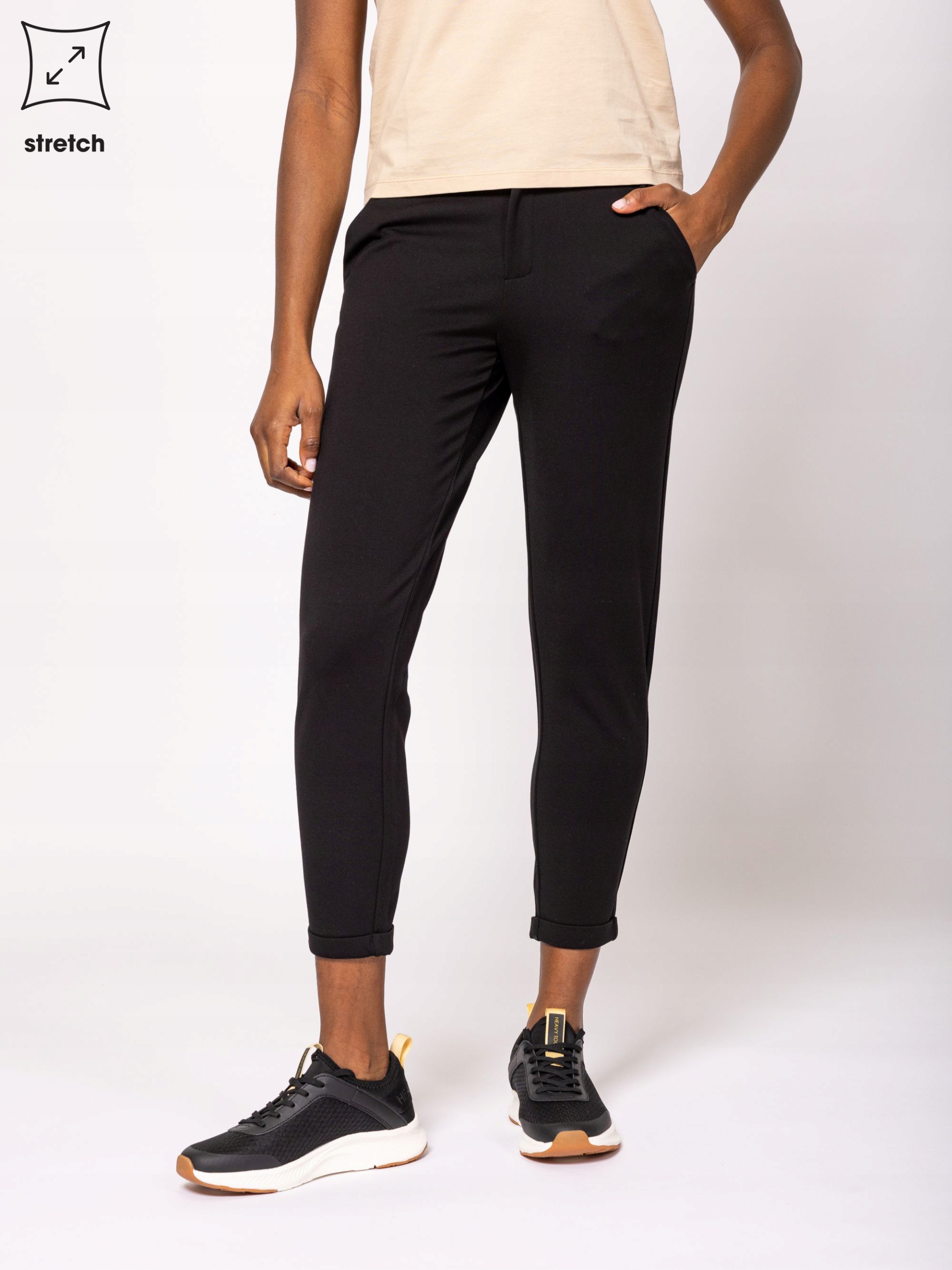 Heavy Tools Dámské Kalhoty Pohodlného Rovného Střihu FLUMPIS25 Černé M