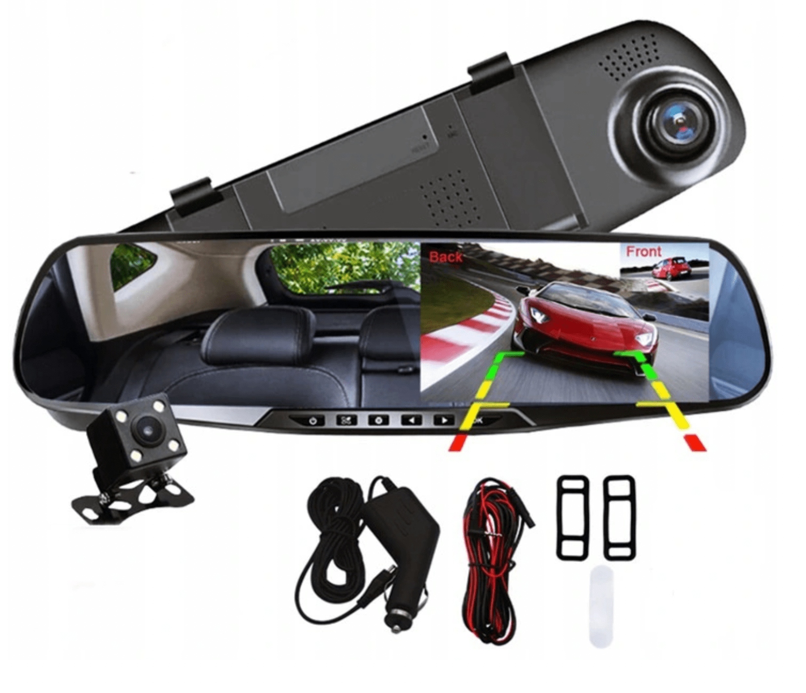 ДЗЕРКАЛО ЗАДНЬОГО ВИДУ ВОДІННЯ РЕКОРДЕР КАМЕРА ЗАДНЬОГО ВИДУ