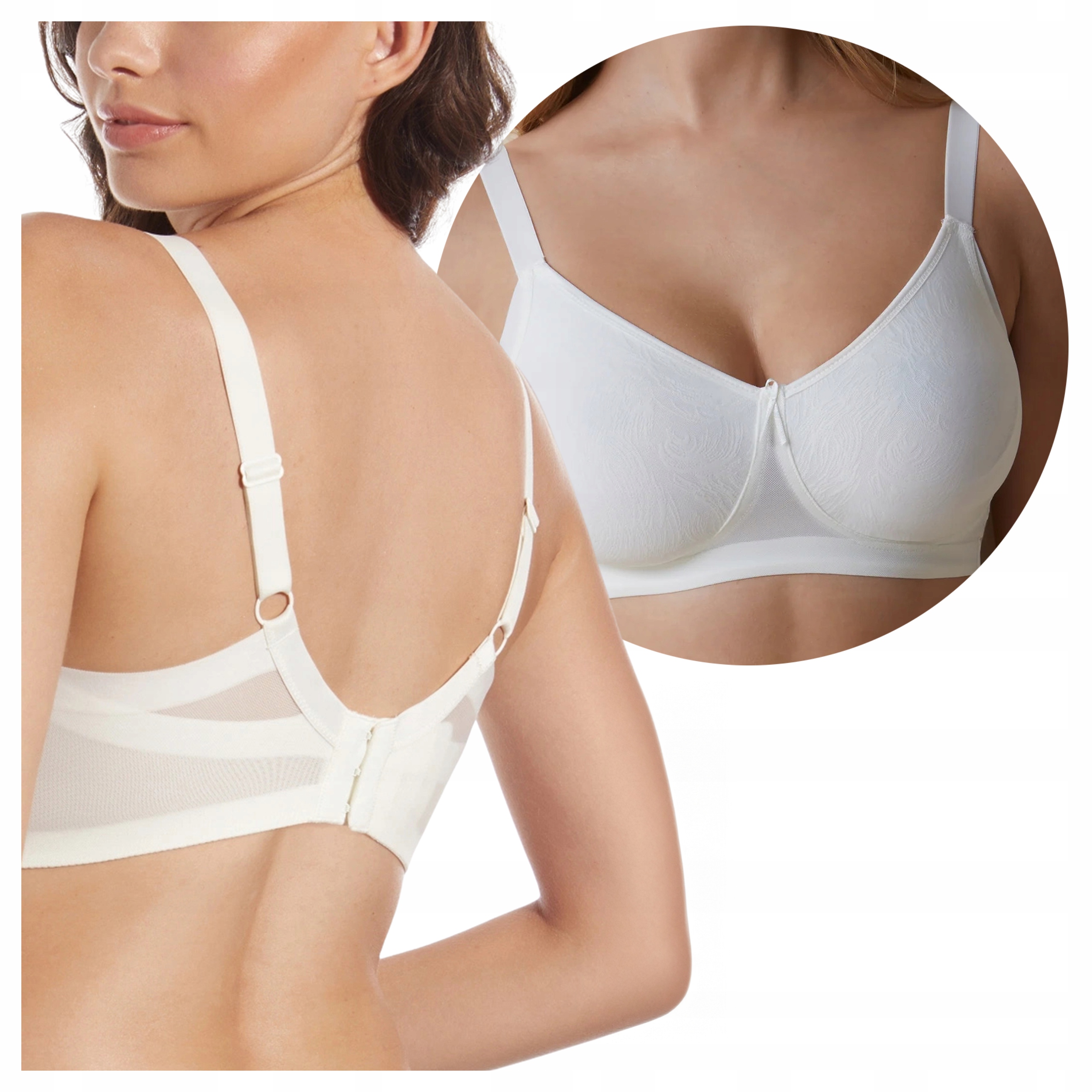 Podprsenka bez kostic Denní měkké košíčky Korekční perleťová 100D