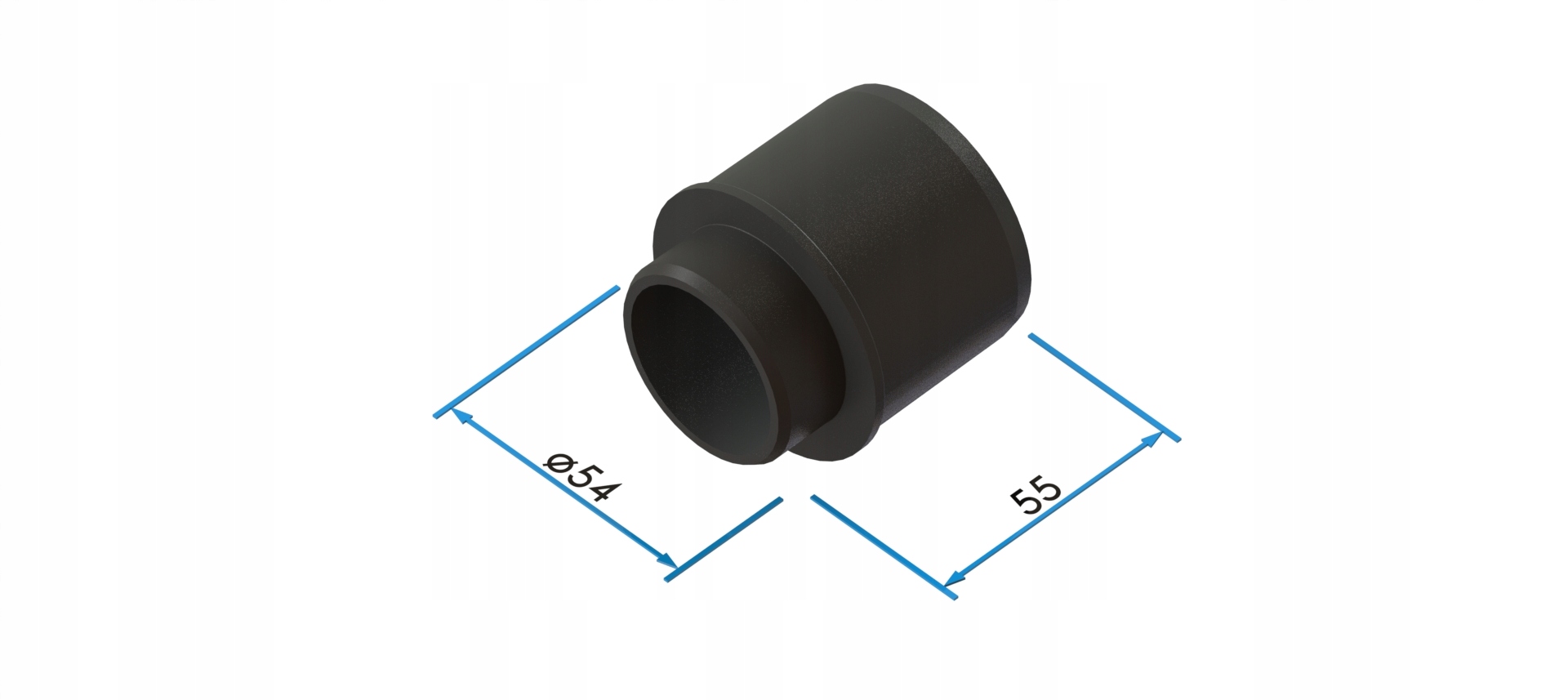 ODWODNIENIE LINIOWE REDUKCJA NA RURĘ PVC D=50MM CZARNY KANAŁ LINIOWY A15 Marka inna