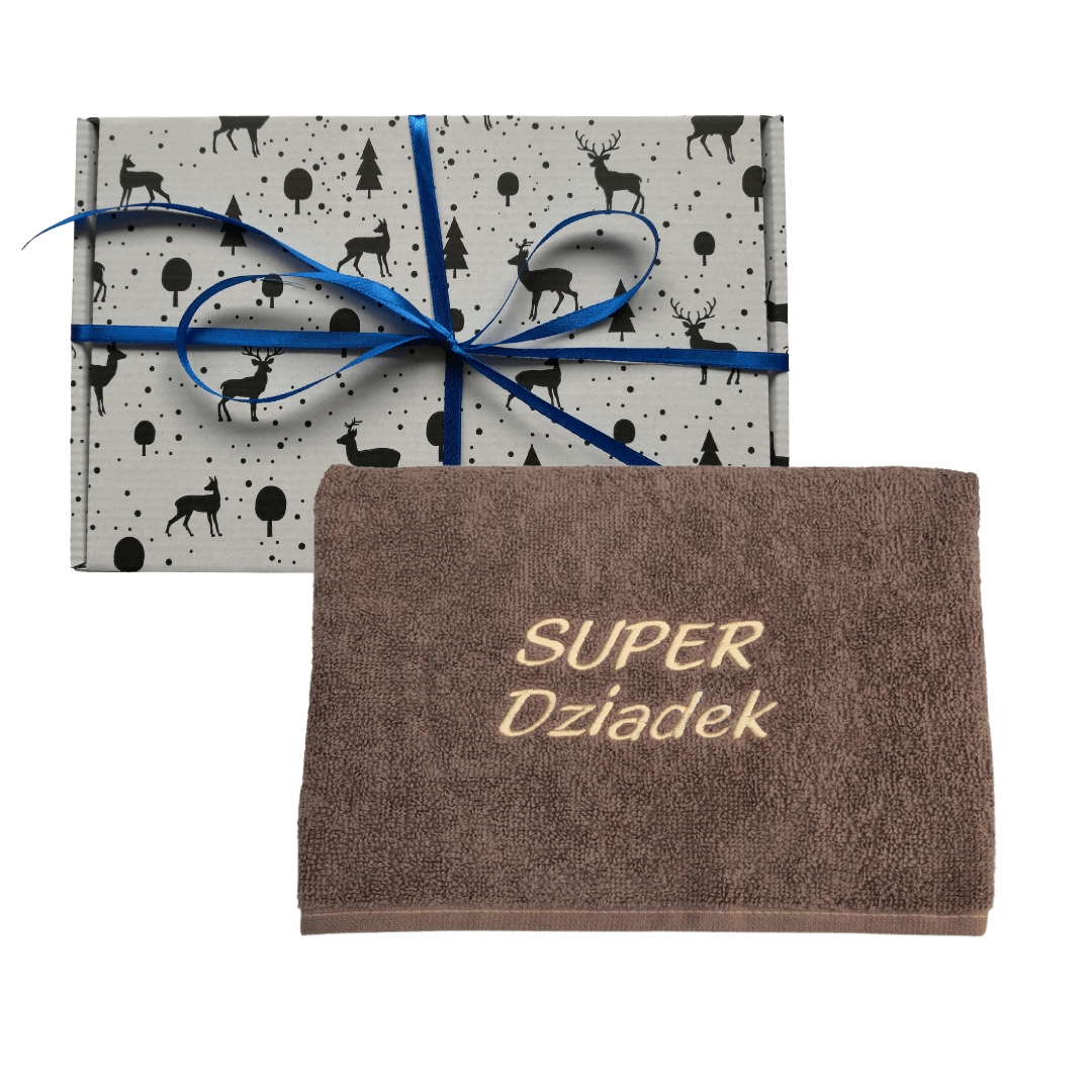 Prezent dla DZIADKA Ręcznik z haftem