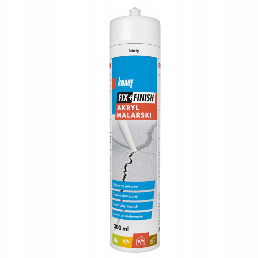 

Akryl Malarski Knauf Fix+finish 300ML Biały