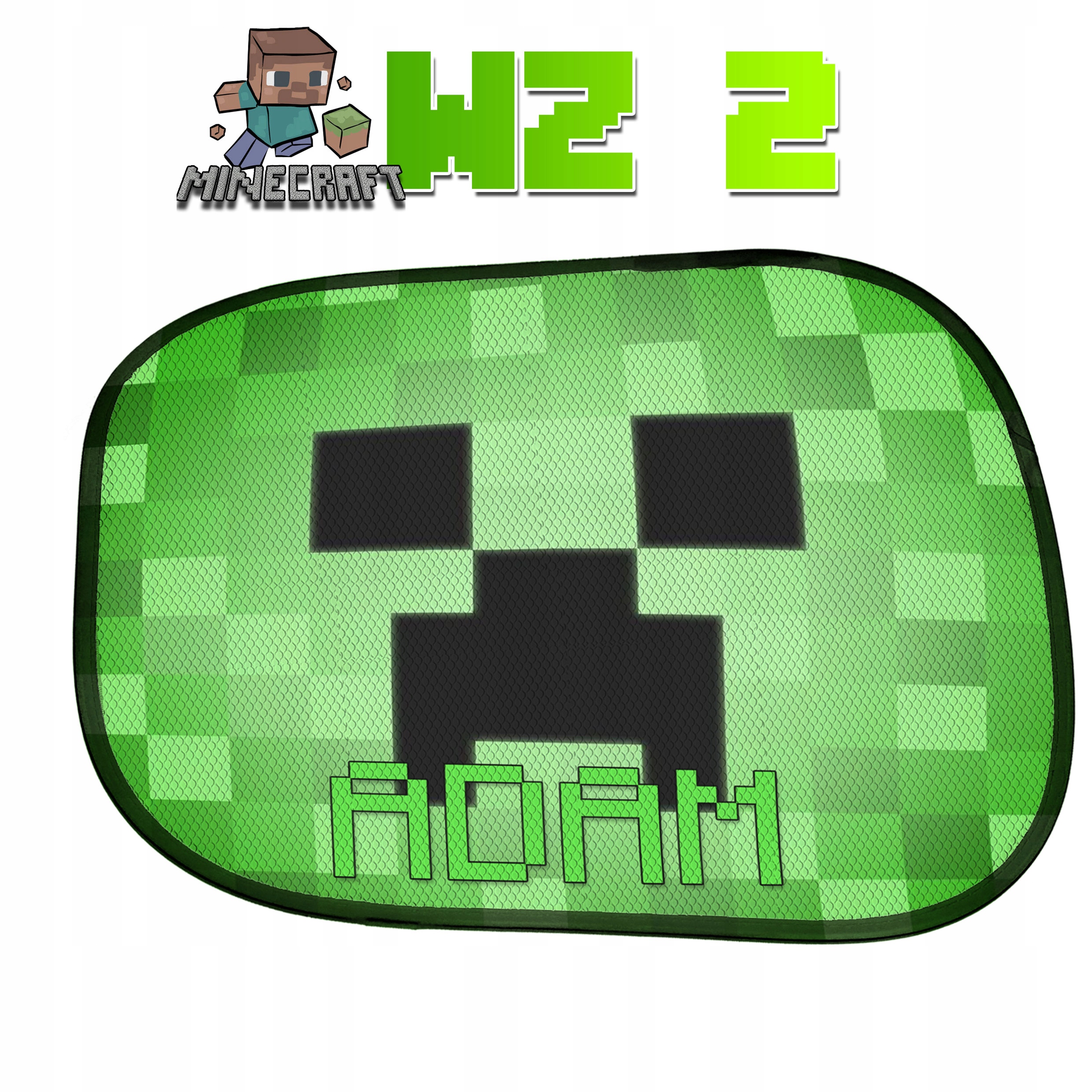 ZASŁONKI PRZECIWSŁONECZNE DO AUTA MINECRAFT Y4 Kolor wielokolorowy