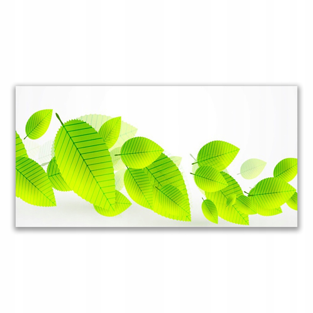 

Obraz akryl z grafiką 120x60 Liście Kwiaty Natura