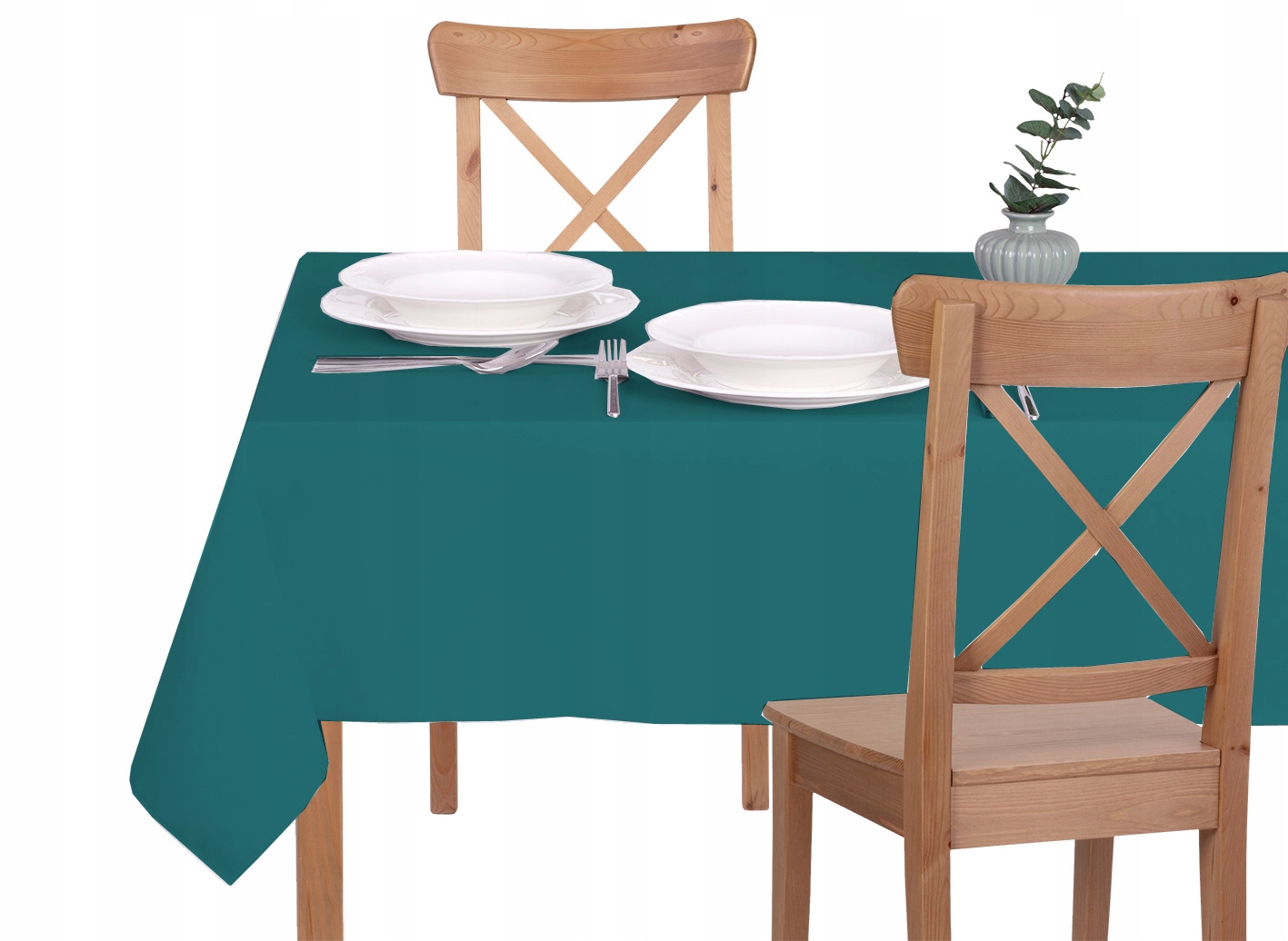 

Obrus Plamoodporny - 110X230 - Solid Turkusowy