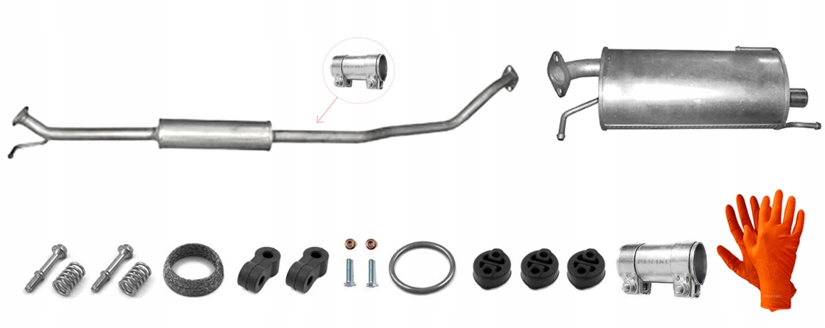 Suzuki Splash 1.0 48-50 kW (od roku 2007) Hatchback Tlumič Koncový