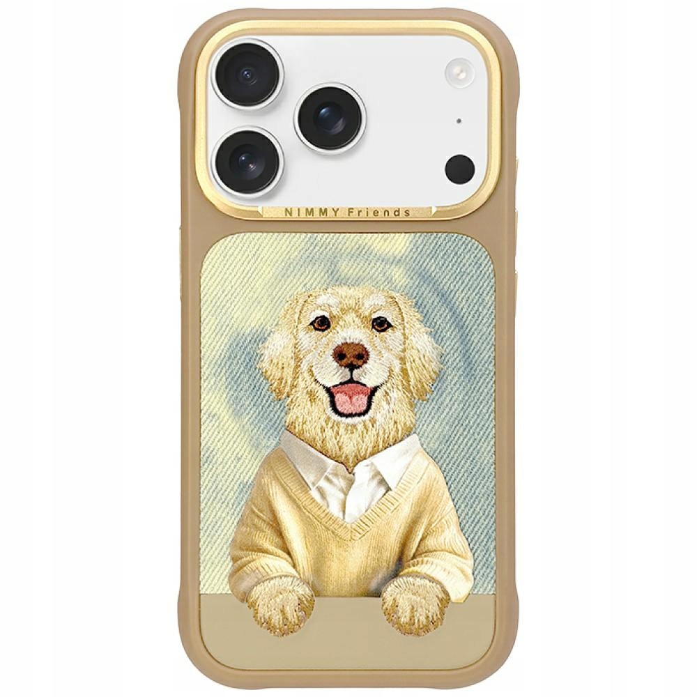 Pouzdro Nimmy Gentle Pets Series Dog MagSafe pro iPhone 17 Pro Max, hnědé