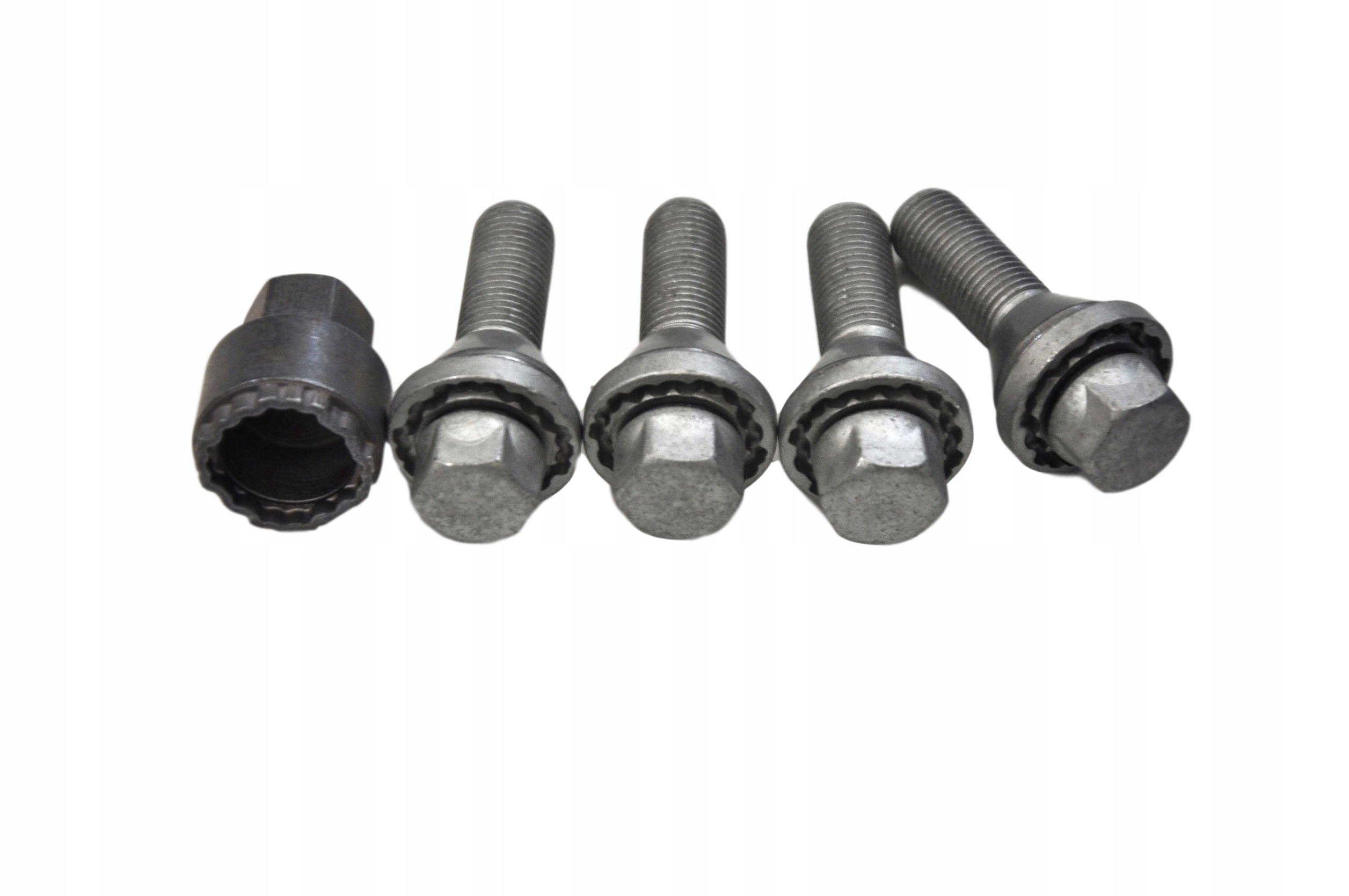 VOLVO S60 V60 XC60 II sruby zabezpieczajace kpl OE Thread M14x1 50