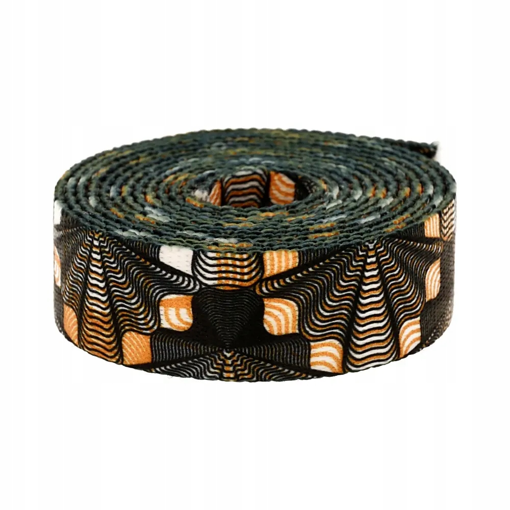 Popruh s potiskem Sublimace Retro Vibes 48 m hladká 1,7 mm 40 mm