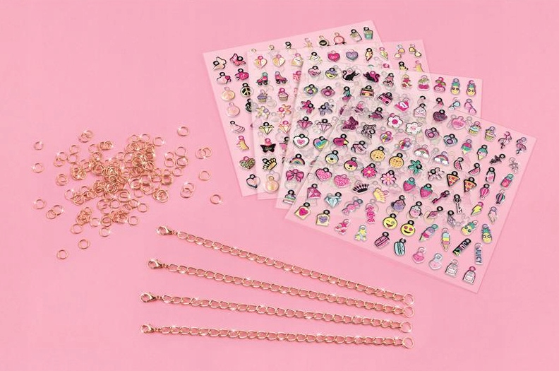 ZESTAW DO ROBIENIA BRANSOLETEK MAKE IT REAL Nastolatka Wisiorki Charms Materiał inny
