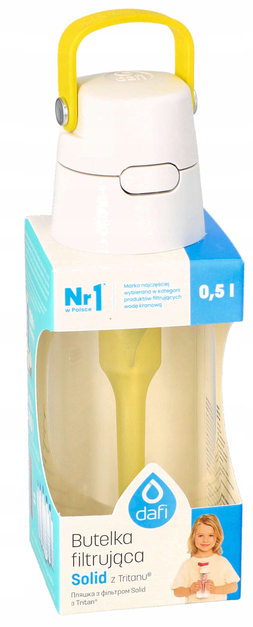 

Butelka filtrująca Dafi Solid 0,5 L Cytrynowa