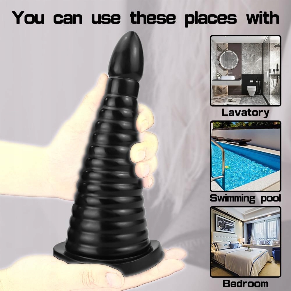 LMGOC Duży Dildo Pagoda 25cm Z Silnym Przyssawką Analny Masażer Prostaty — miniatura 4