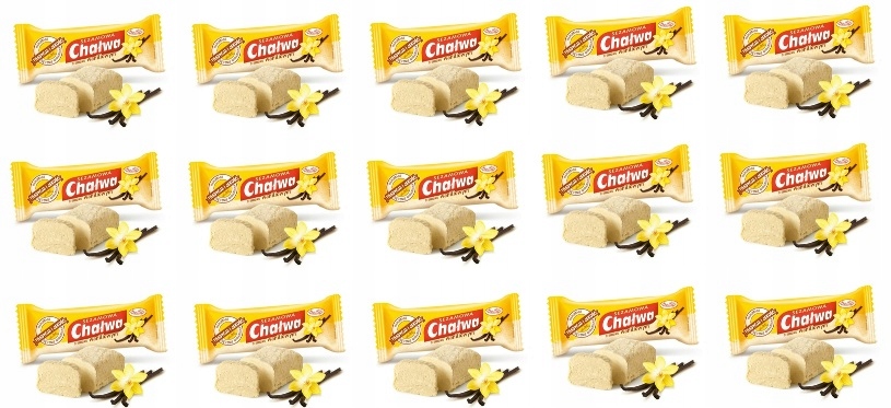 Levně 15 x 50 g Unitop Chalva sezamová s vanilkovou příchutí Karton