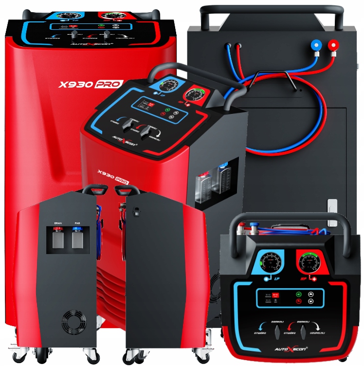 STACJA SERWISU KLIMATYZACJI AUTOSCAN X930PRO R134a lub R1234yf JĘZYK POLSKI Marka AutoXscan