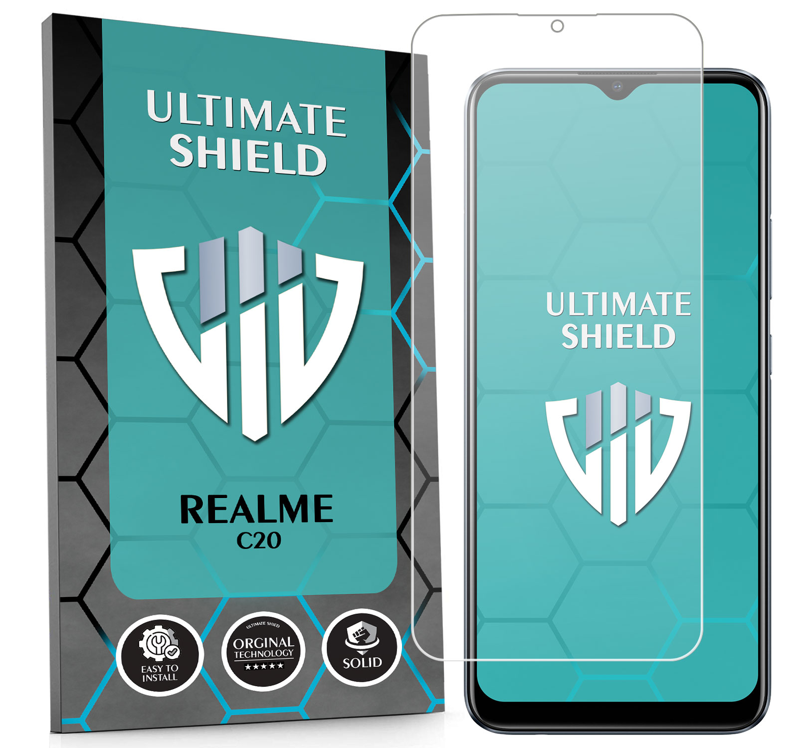 Sklo 3x Displej 7x Fotoaparát Objektiv Rychlé Pro Realme C20 Kvalita