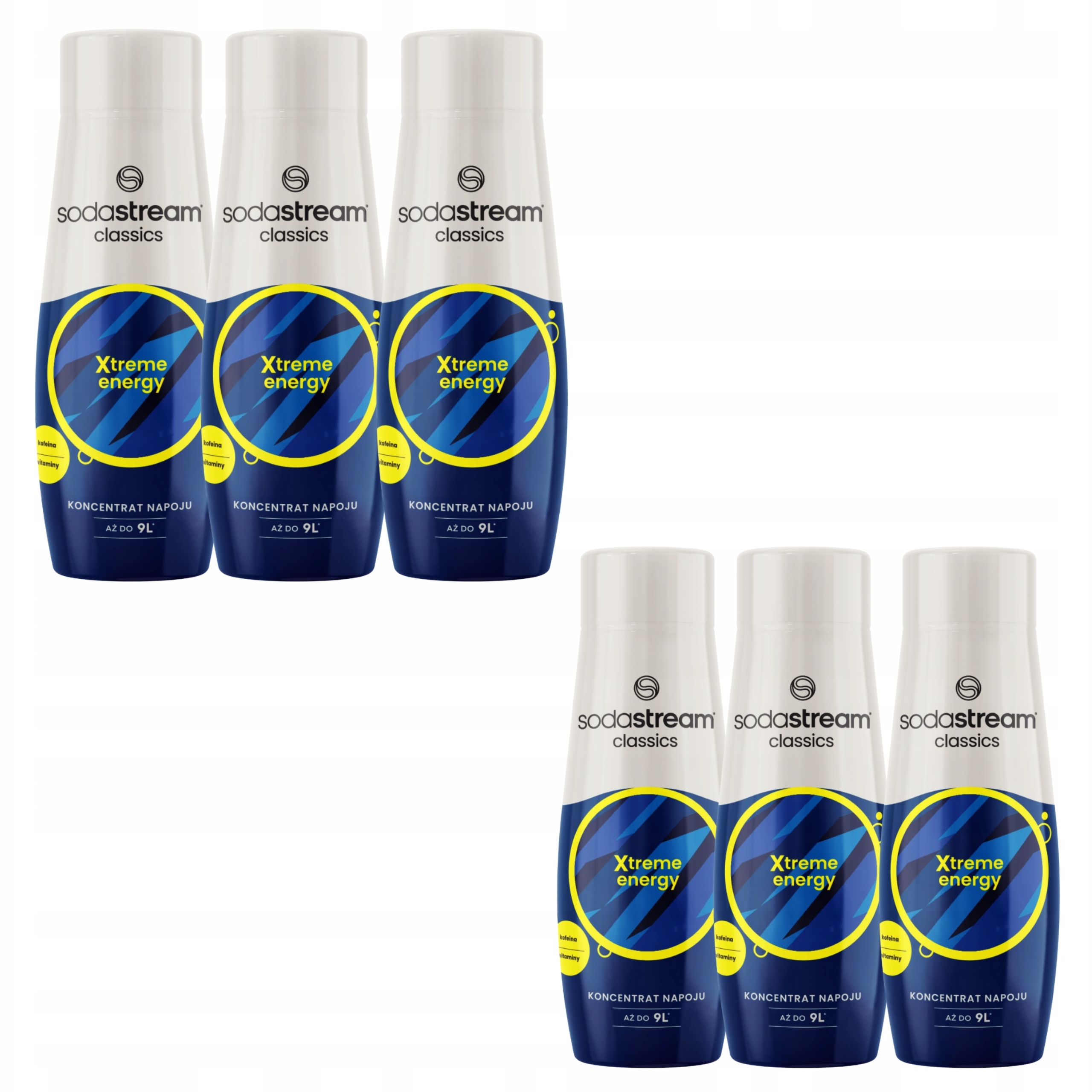 6 x Sodastream Energy energetický nápoj sirup do saturátoru koncentrát