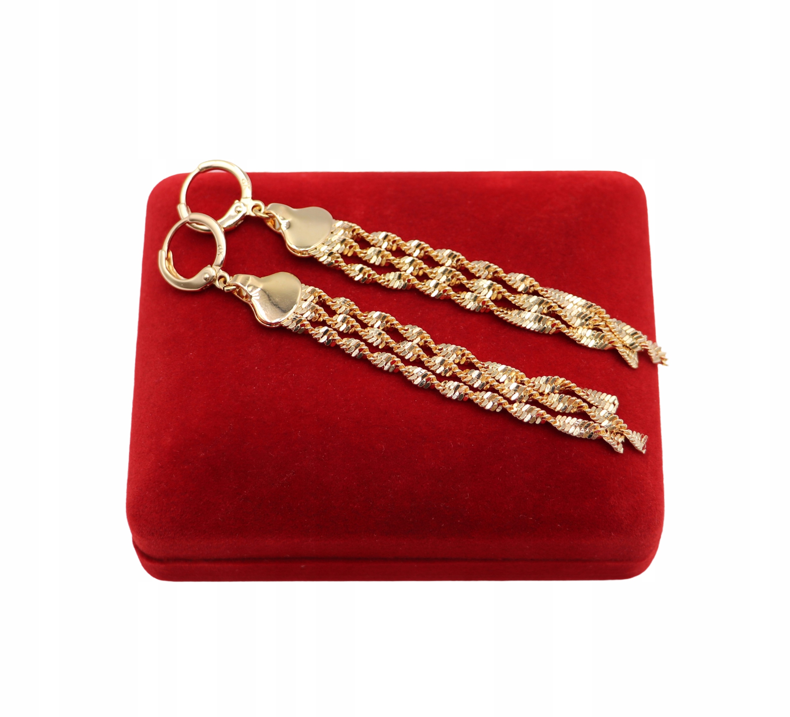 Złote KOLCZYKI ze stali chirurgicznej 316L K917