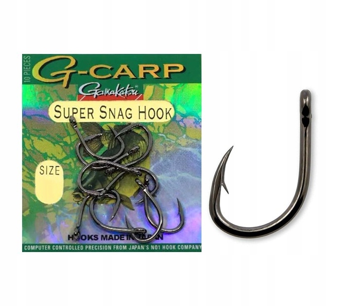 haczyki Gamakatsu G-carp rozmiar2 10sztuk Snag