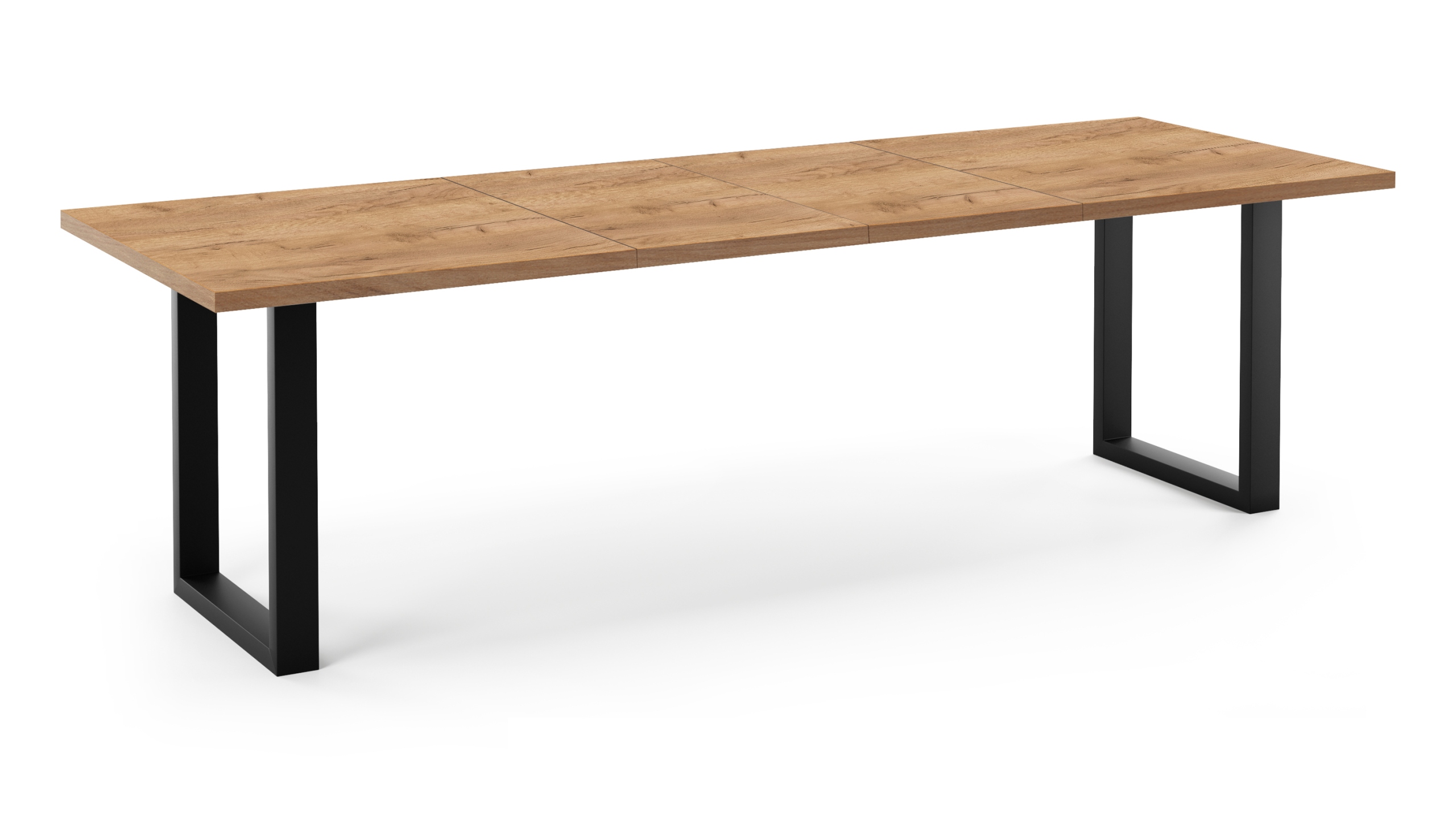 Stół 120/220 rozkładany MODERN LOFT metalowe nogi Wysokość mebla 76 cm