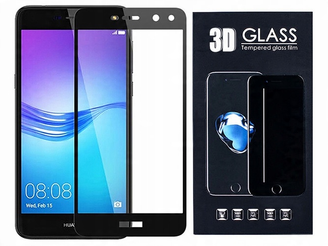 

Huawei Y5 2017 Szkło Hartowane 3D 9H Czarne Pełne