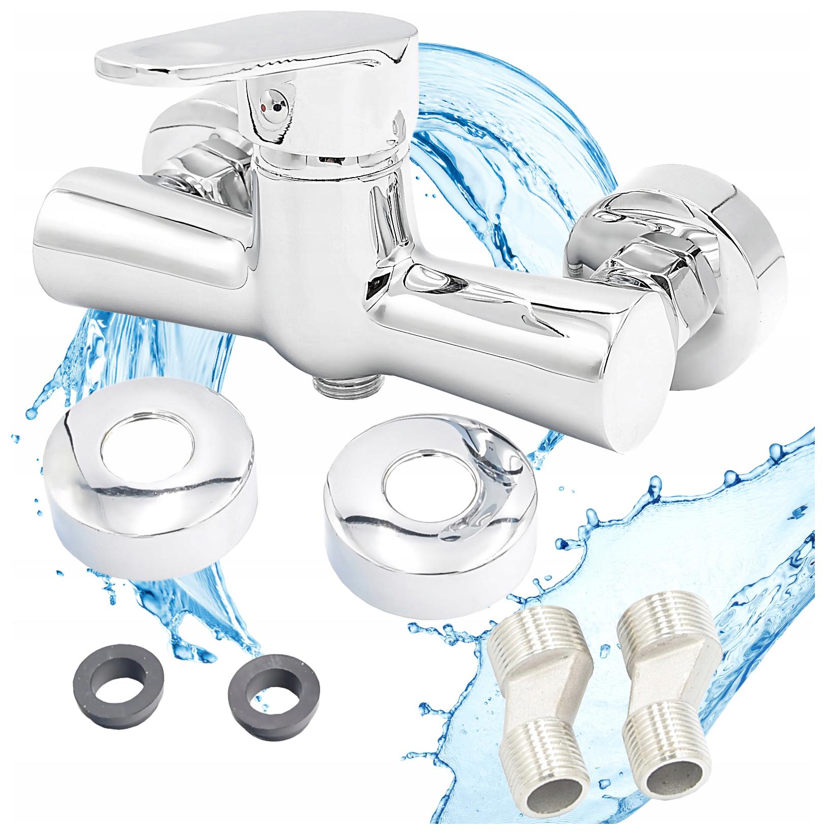 Sprchová Batéria Cobi Sprchová Kohútik Chróm Mosadz Keramika