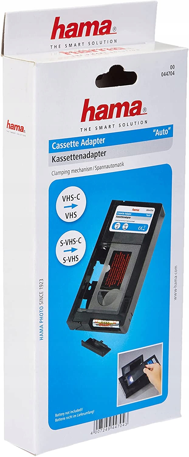  Hama Adaptador de casete VHS-C/VHS '00044704