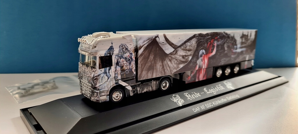 Herpa 122061 Daf Xf Ssc Heide Logistik Siegfried