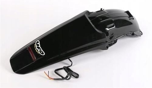 Ufo Zadný Blatník Honda Crf 450X '05-'09 S Led Svetlom, Farba Čierna ()
