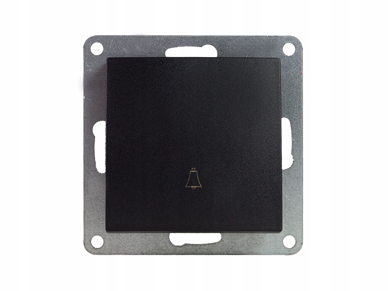 MODERN Wyłącznik dzwonkowy dzwonek podtynkowy ścienny tworzywo Czarny