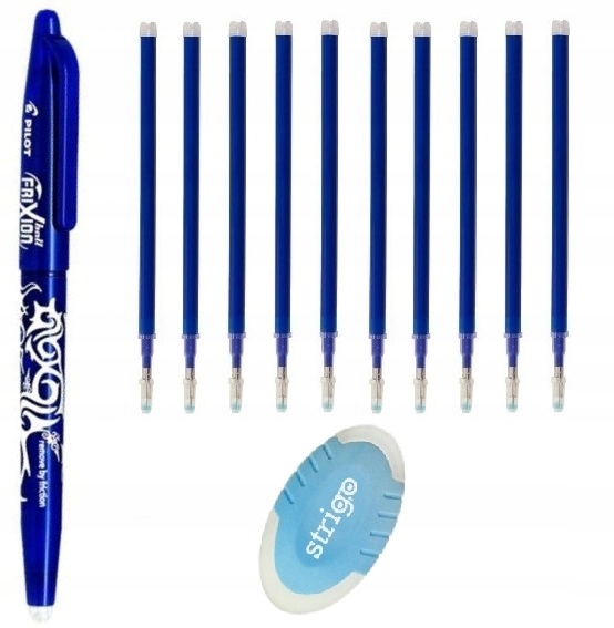 

Długopis Pilot Frixion gumka+ 10 wkładów zamiennik